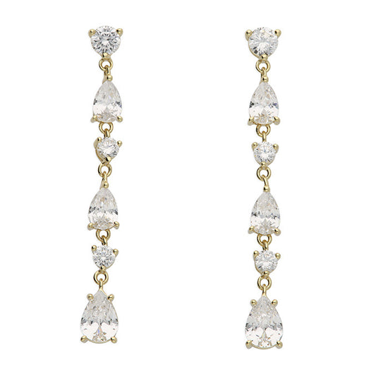 Sunshine CZ Drop Earrings - John Ross Jewellers