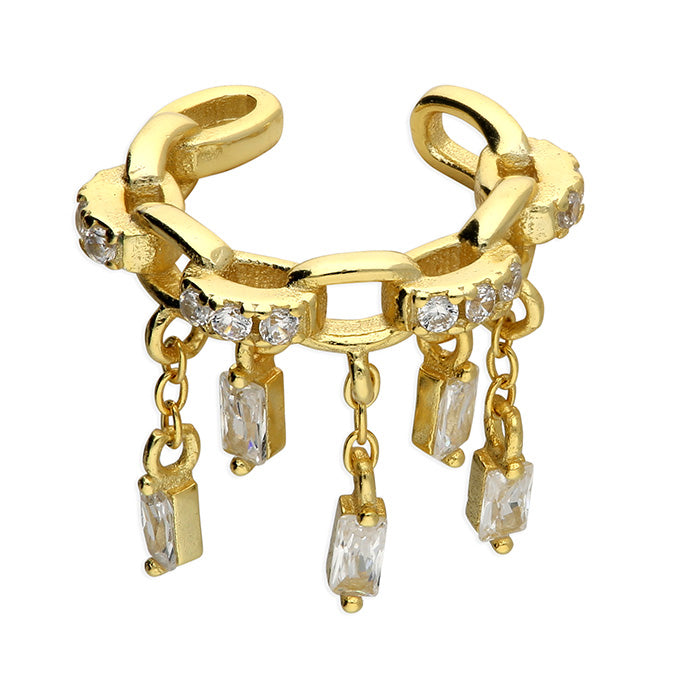 Ear Candy Cascade Cuff | Baguette CZ Charms - John Ross Jewellers