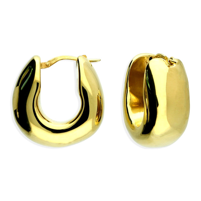 Sunshine Maximum Chunk U Hoop Earrings