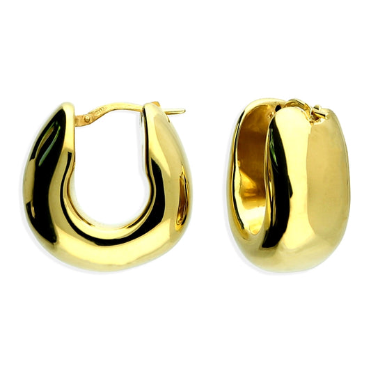 Sunshine Maximum Chunk U Hoop Earrings