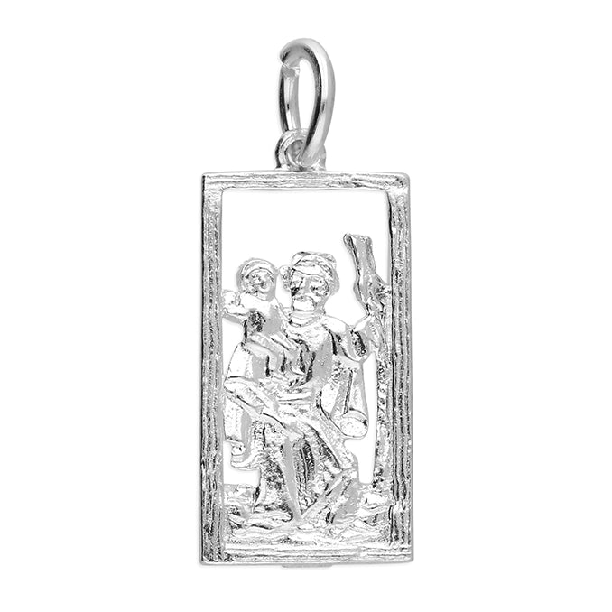 Silver St Christopher Charm - John Ross Jewellers