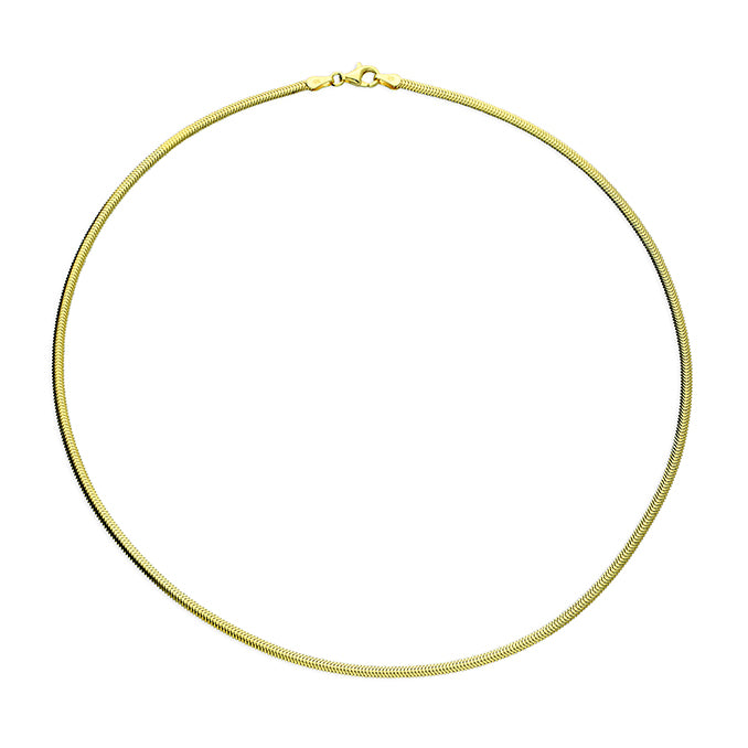 SUNSHINE Oval Snake Chain Necklace