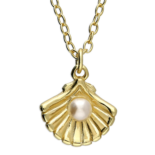 Sunshine Pearl In A Shell Necklace