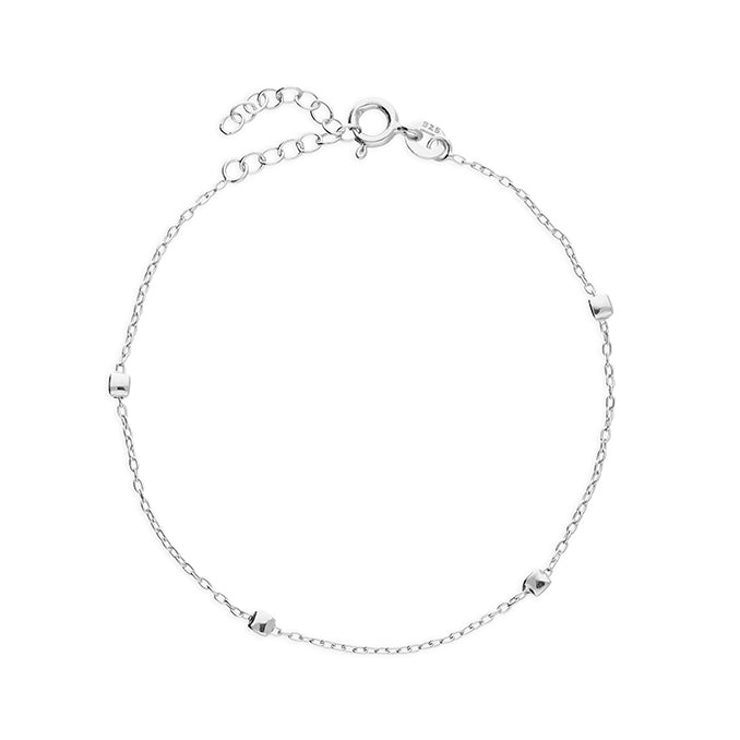 Silver Pretty Cubes bracelet by CME featuring sleek cube-shaped design and polished silver finish.