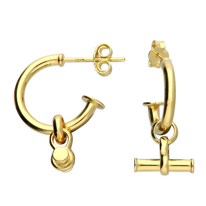 SUNSHINE T-Bar Hoop Earrings