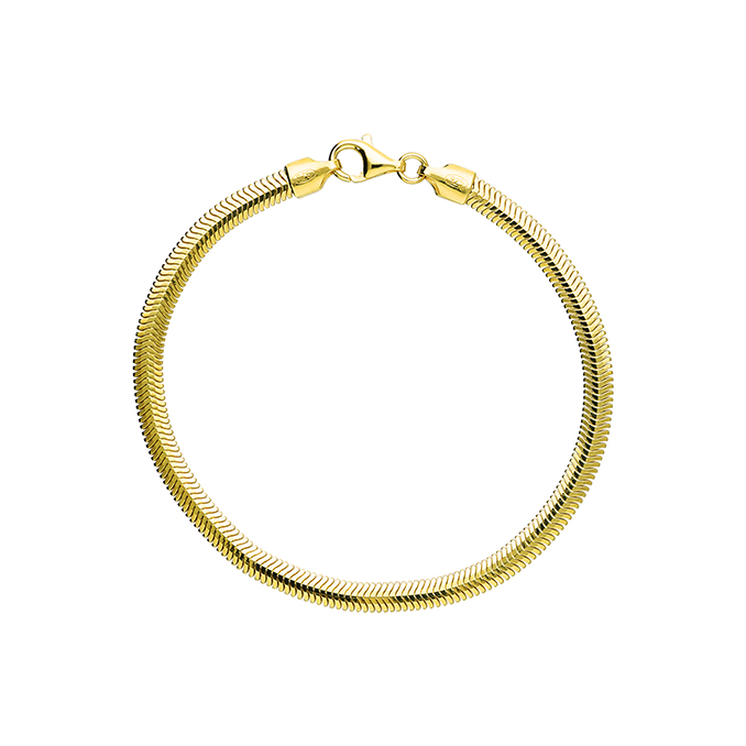 Sunshine Flat Oval Snake Bracelet - John Ross Jewellers