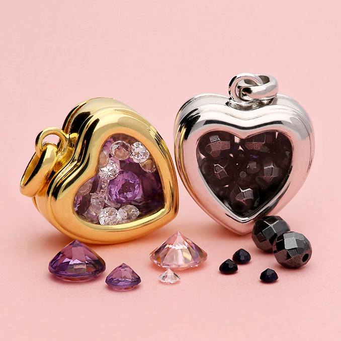 Sunshine Heart Keepsake Locket and Chain - John Ross Jewellers
