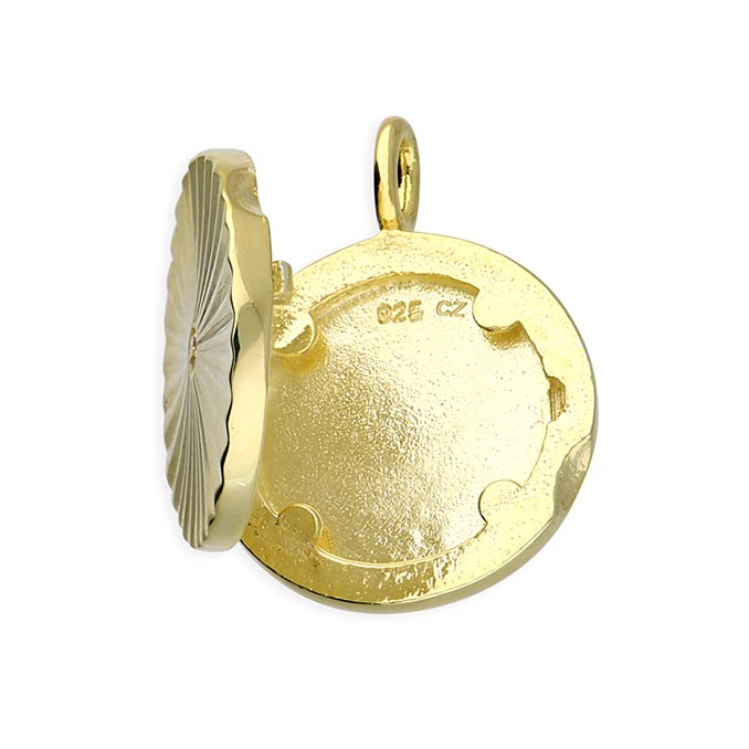 Sunshine Sunray CZ Locket Necklace - John Ross Jewellers