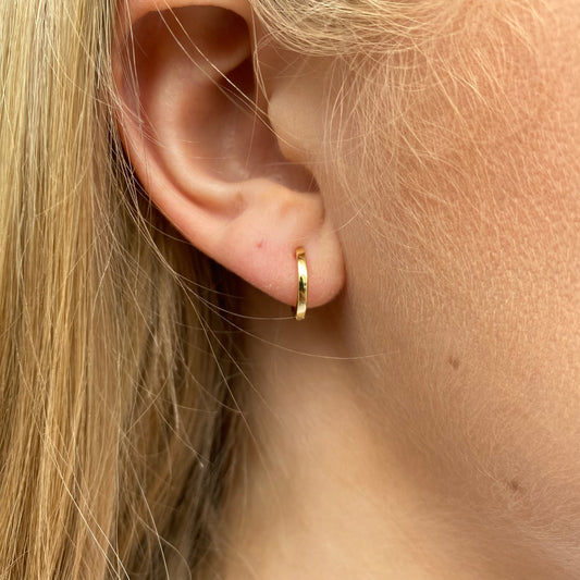 Sunshine Huggie Hoop Earrings | 12mm
