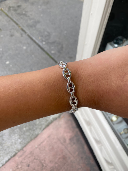 Silver Mariner Link Bracelet