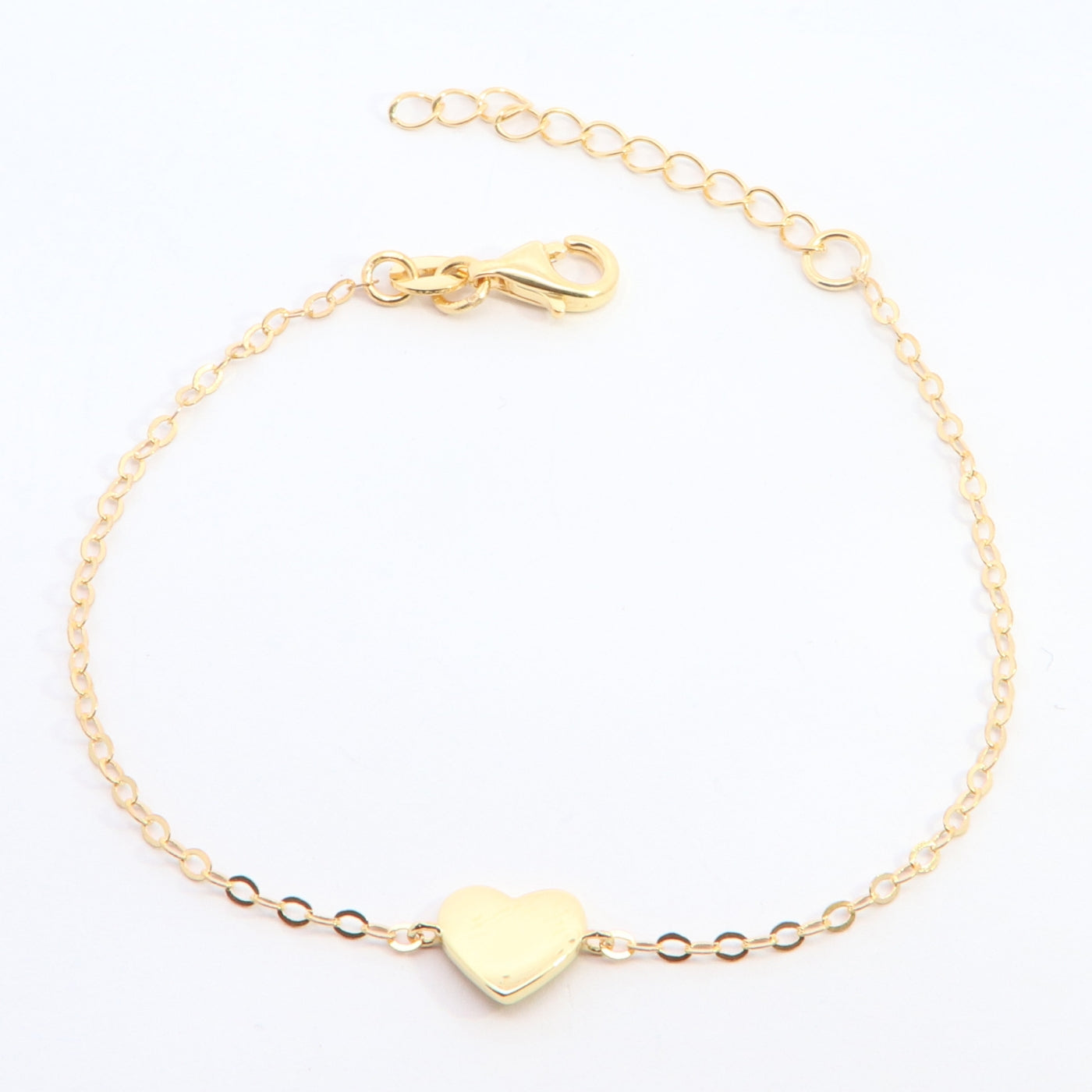 Sunshine Heart Disc Bracelet | 16+3cm - John Ross Jewellers
