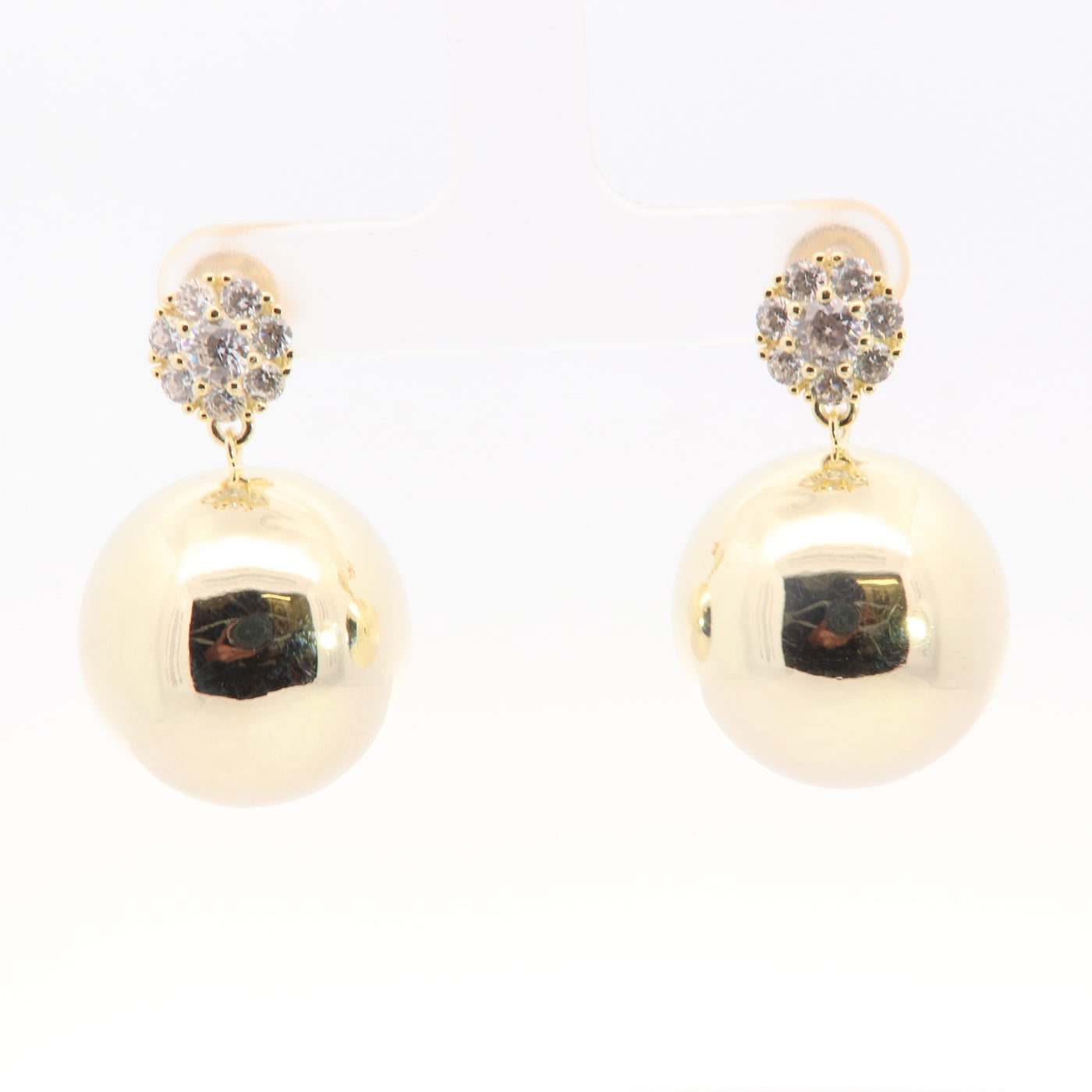 Sunshine CZ Sphere Drop Earrings - John Ross Jewellers