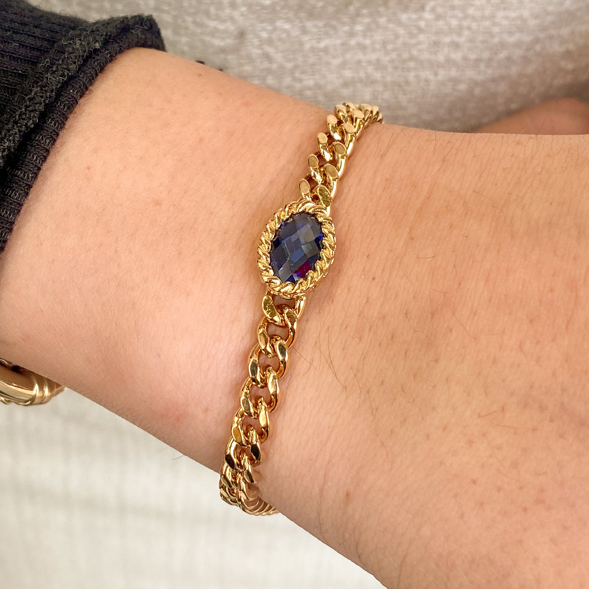 REBECCA Cocktail Bracelet With Indigo Stone - John Ross Jewellers