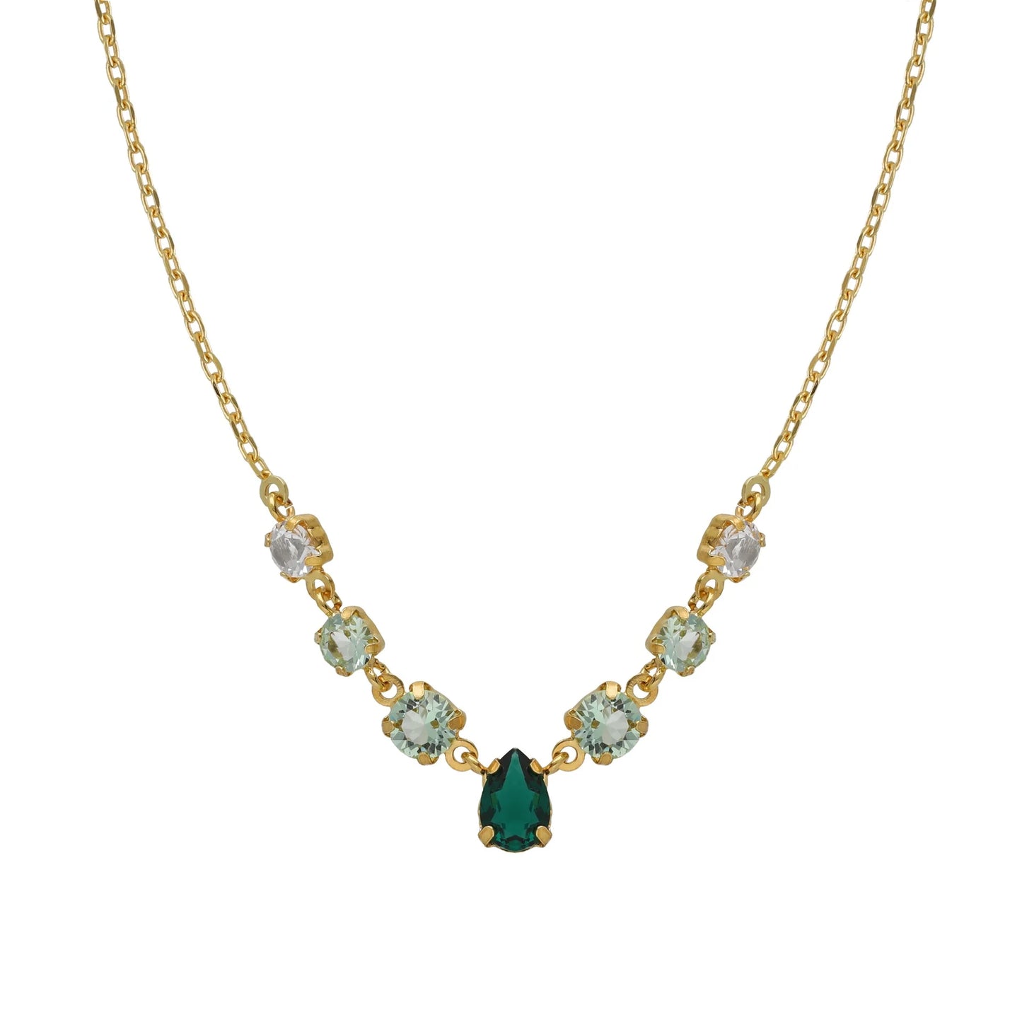 Victoria Cruz Green Illume Necklace