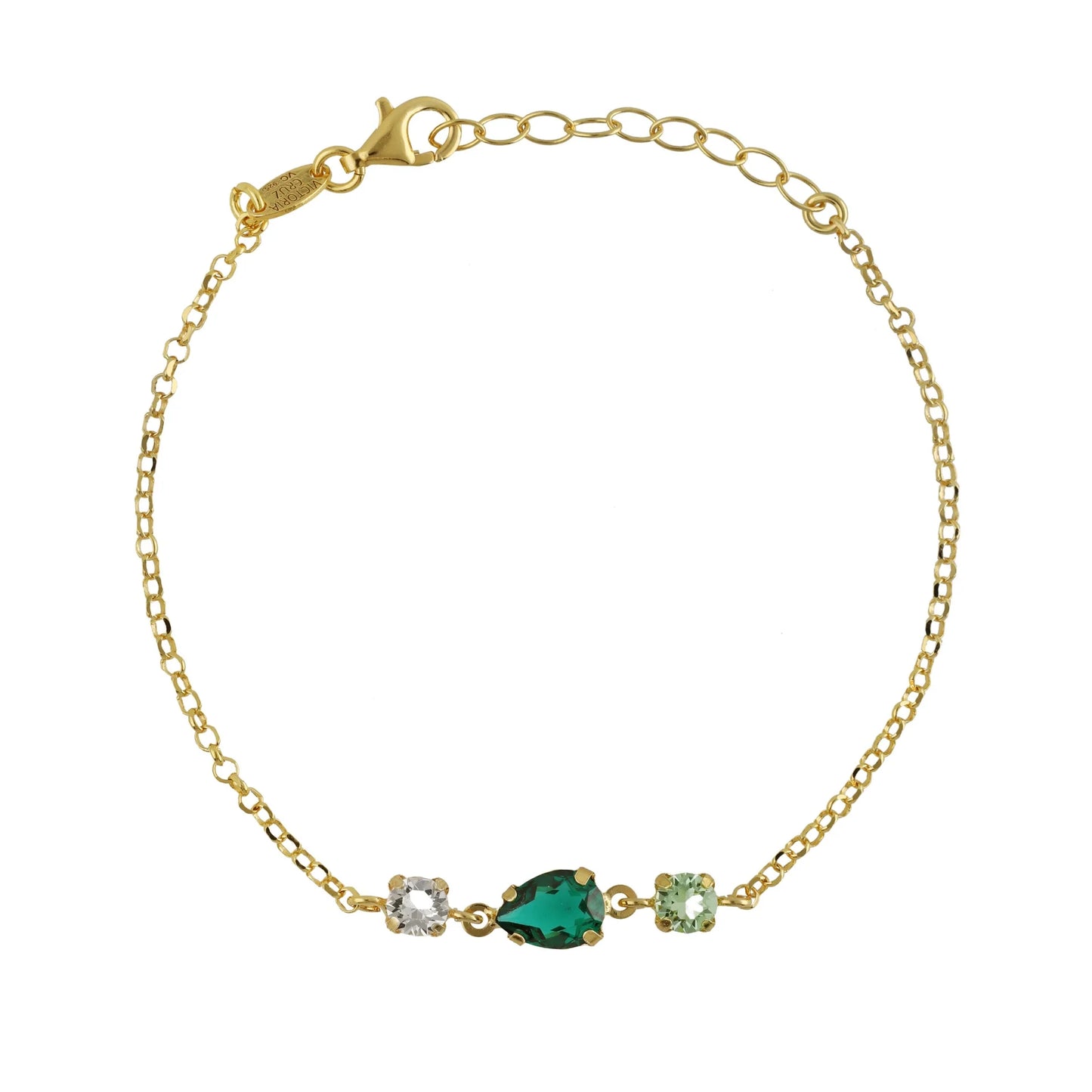 Victoria Cruz Green Illume Bracelet