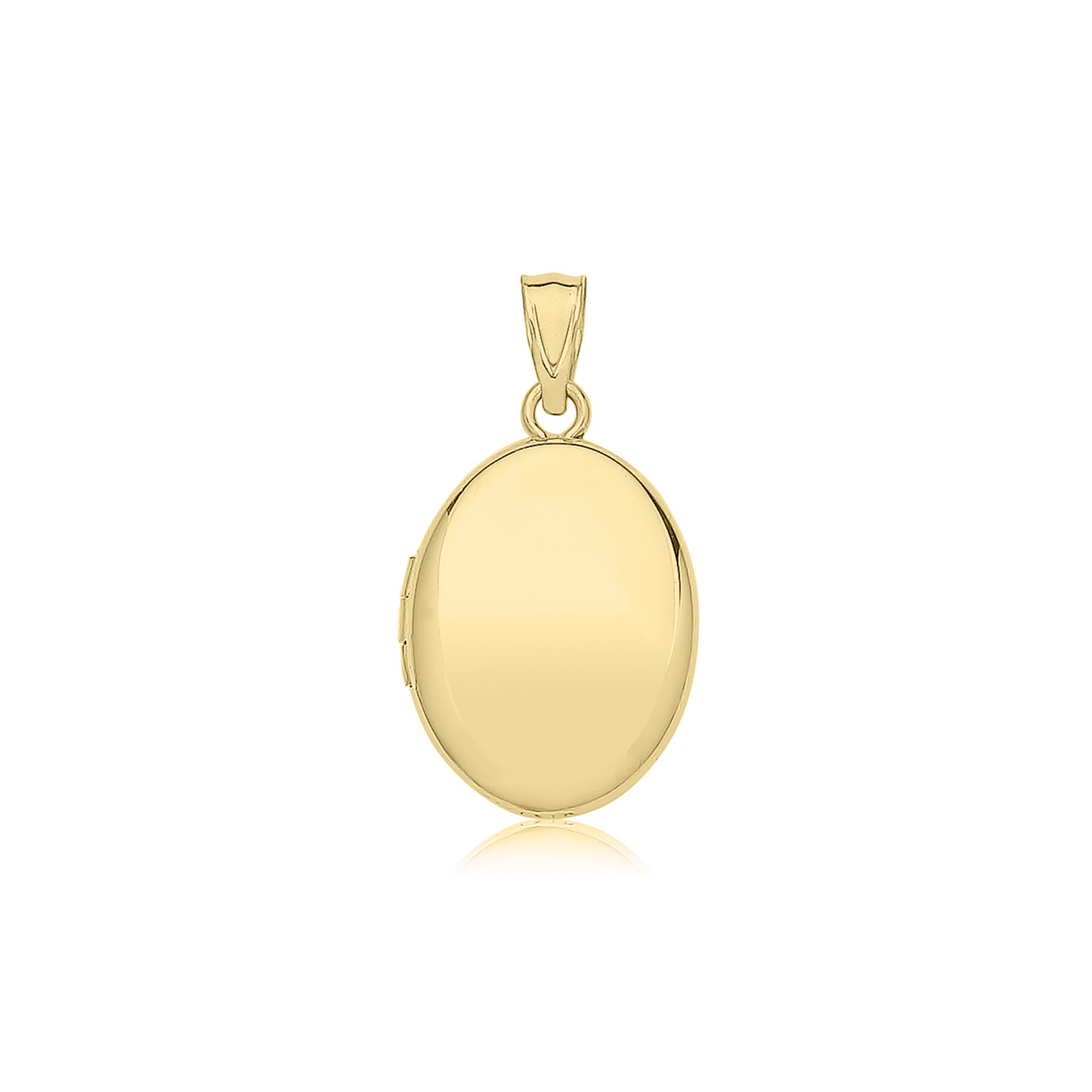 9ct Gold Oval Locket Necklace | Small