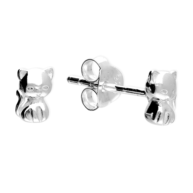 Kitty Cat Stud Earrings