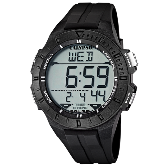 Q&Q Calypso Gents Black Digital Watch