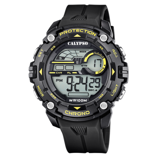 Q&Q Calypso Gents Digital Watch | Yellow