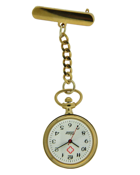 Telstar Gold Chained Nurse's Fob Watch