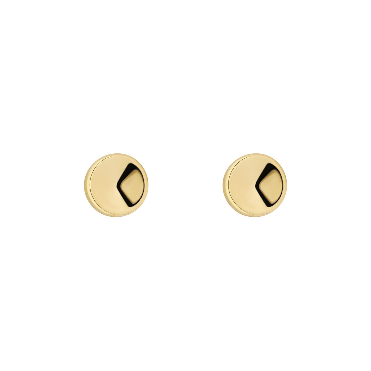 9ct Gold Domed Stud Earrings