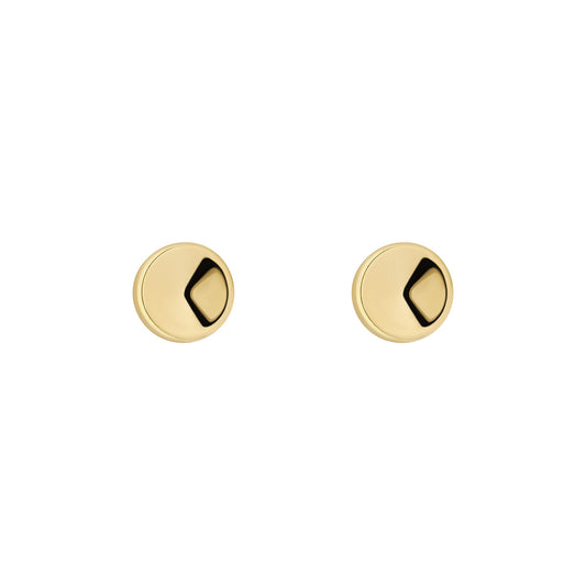 9ct Gold Domed Stud Earrings