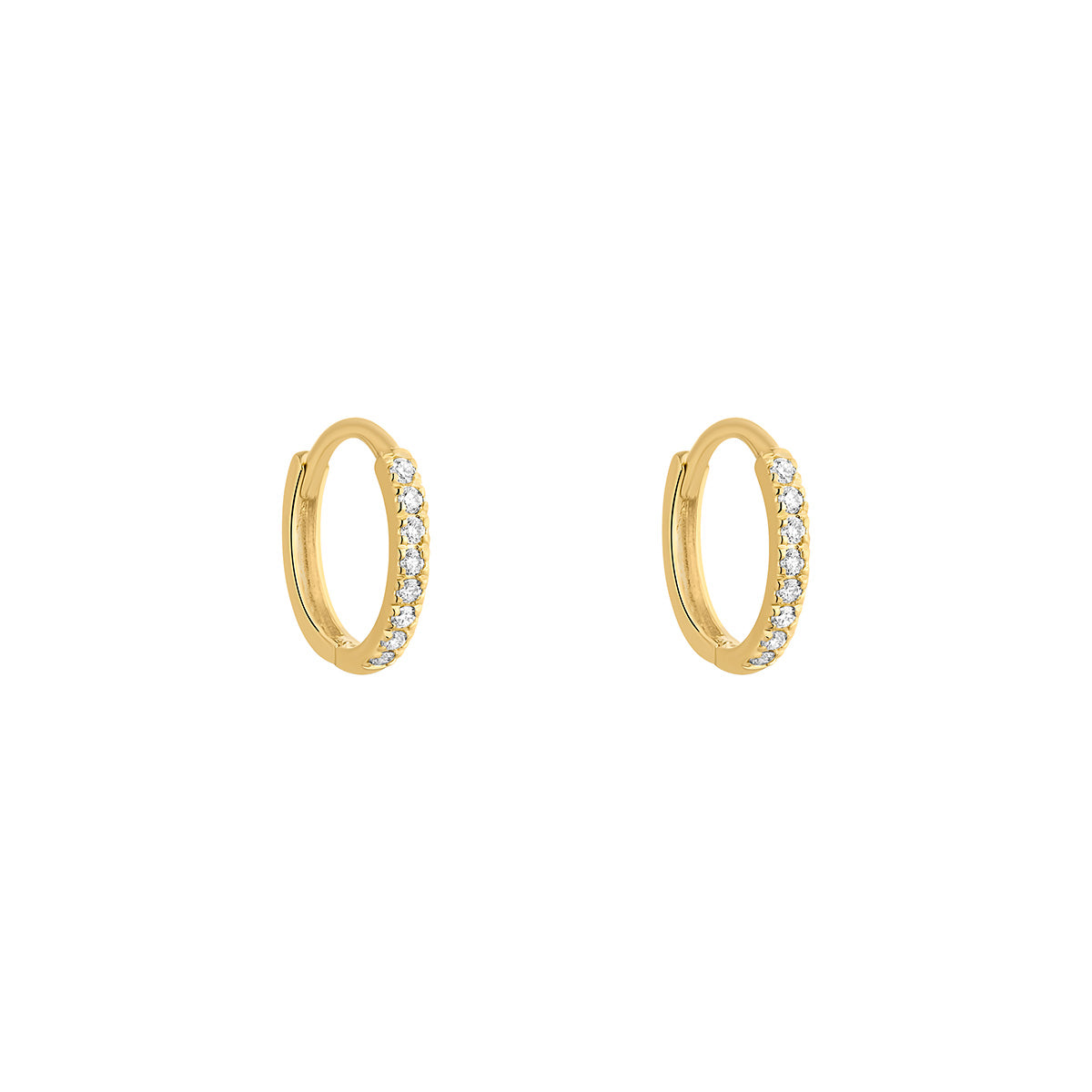 9ct Gold Huggie Hoop Earrings | Lab Grown