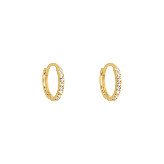 9ct Gold Huggie Hoop Earrings | Lab Grown