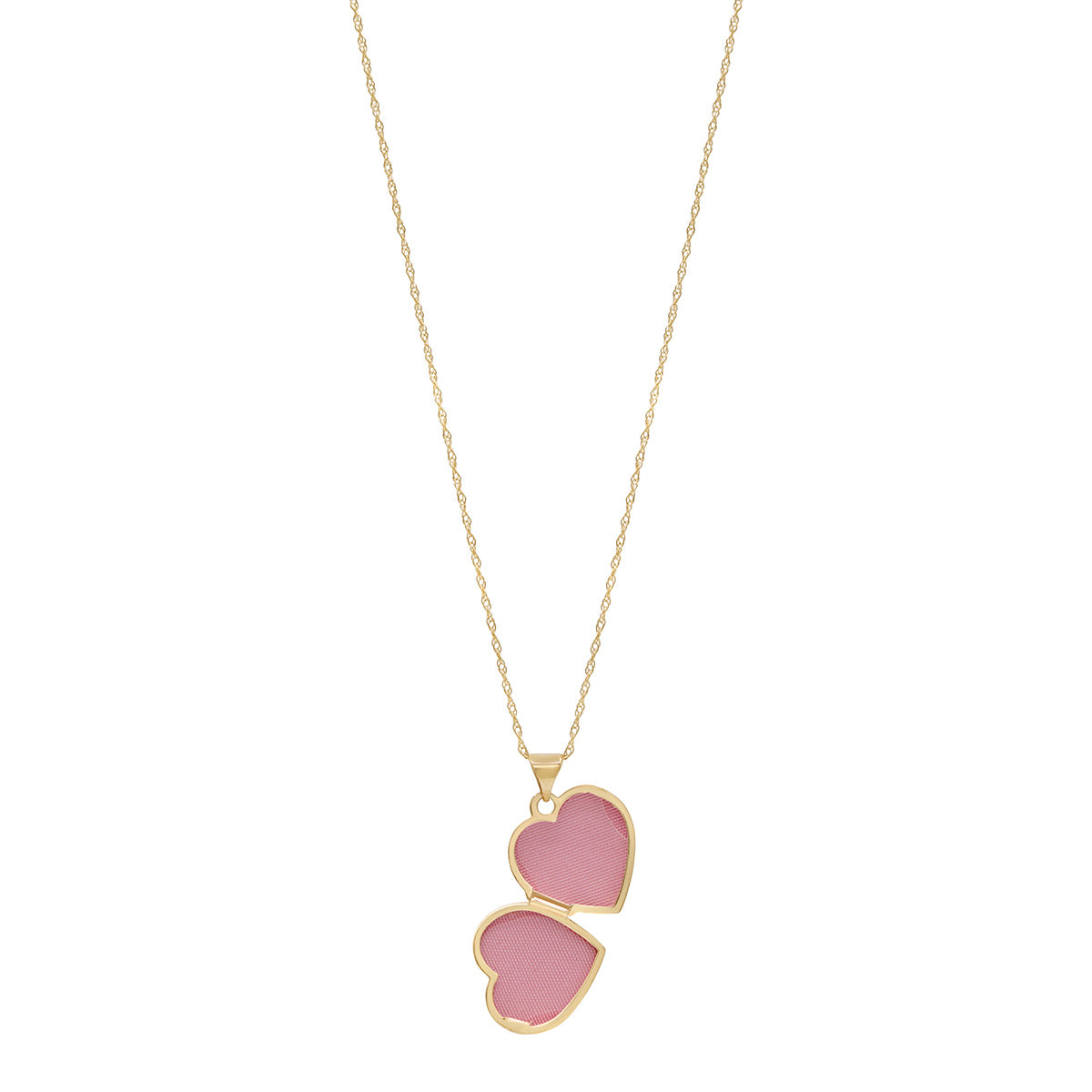 9ct Gold Engraved Heart Locket Necklace