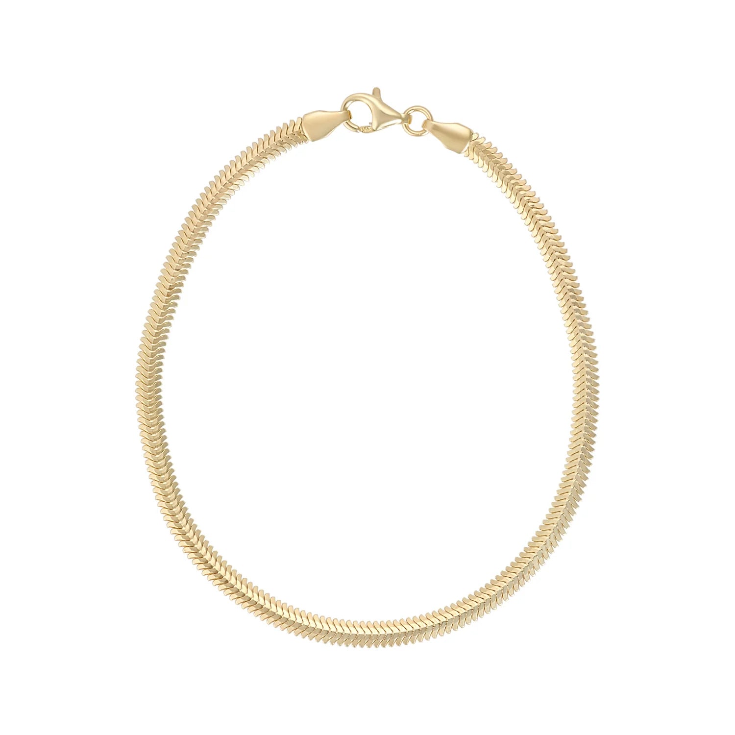 9ct Gold Snake Chain Bracelet - John Ross Jewellers