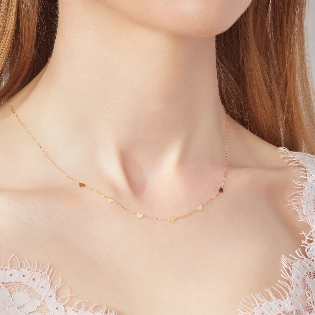 9ct Gold Chain Necklace with Freshwater Pearls – NinaBreddal