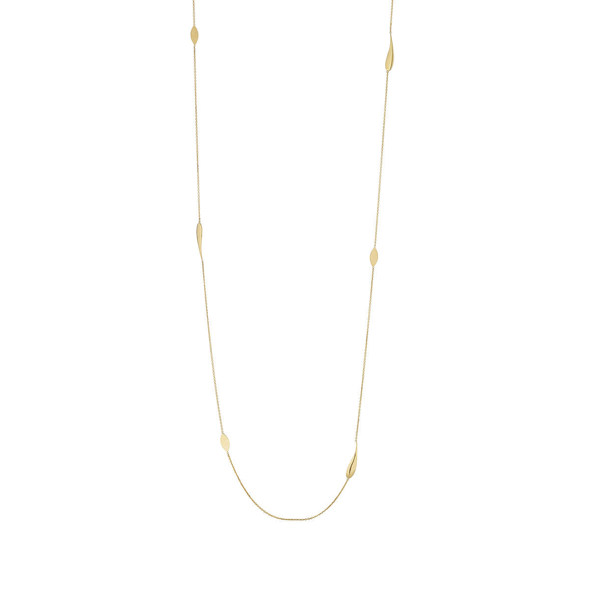 9ct Gold Drops Long Necklace - John Ross Jewellers