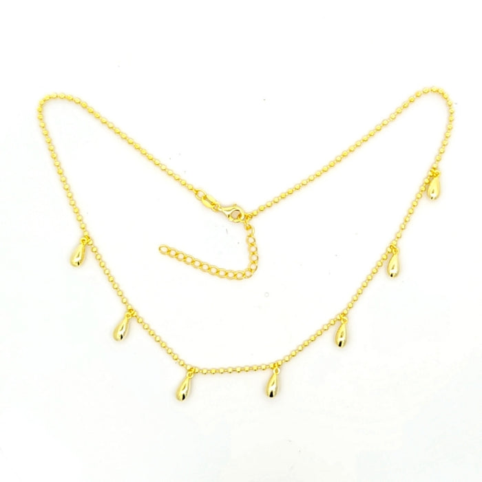 Sunshine Teardrops Fringe Necklace | 40+5cm - John Ross Jewellers