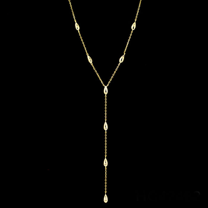 Sunshine Teardrops Lariat Necklace | 40+5cm - John Ross Jewellers
