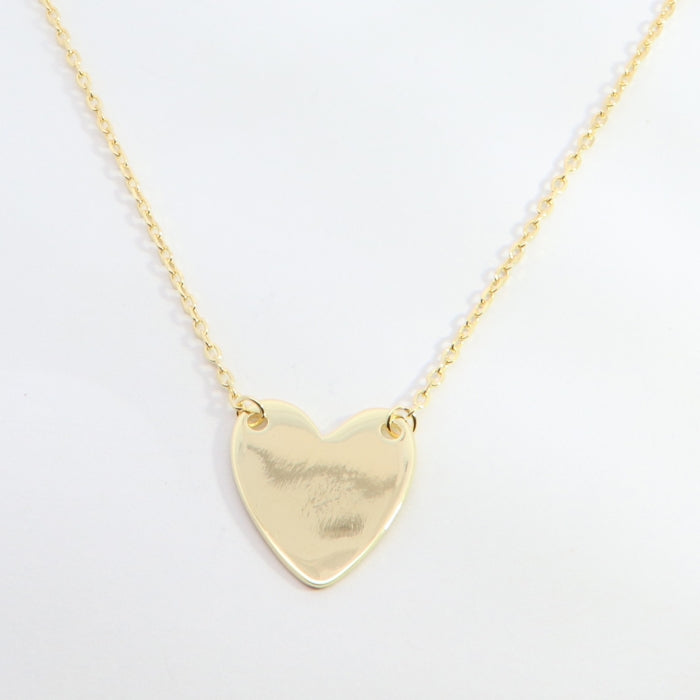 Sunshine Heart Disc Necklace