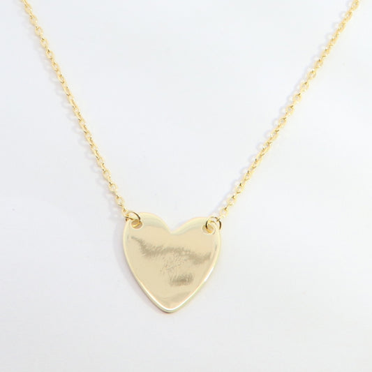 Sunshine Heart Disc Necklace