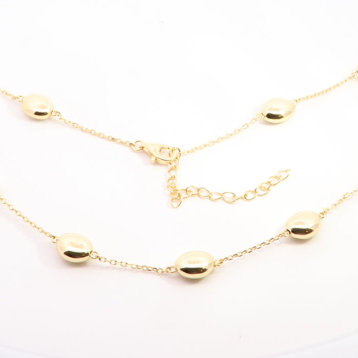 Sunshine Puffed Ovals Necklace