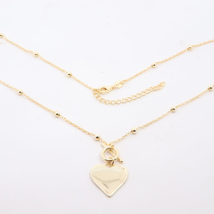 Sunshine Heart Disc Station Necklace - John Ross Jewellers
