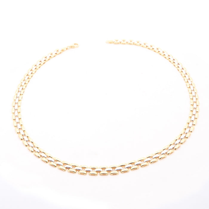 Sunshine Two Tone Panther Necklace | 44cm