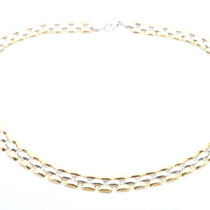 Sunshine Two Tone Panther Necklace | 42cm