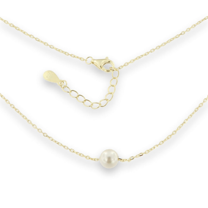 Sunshine 6.5mm Faux Pearl Necklace | 42+3cm - John Ross Jewellers