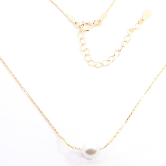 Sunshine Pearl Silder Necklace | 6mm