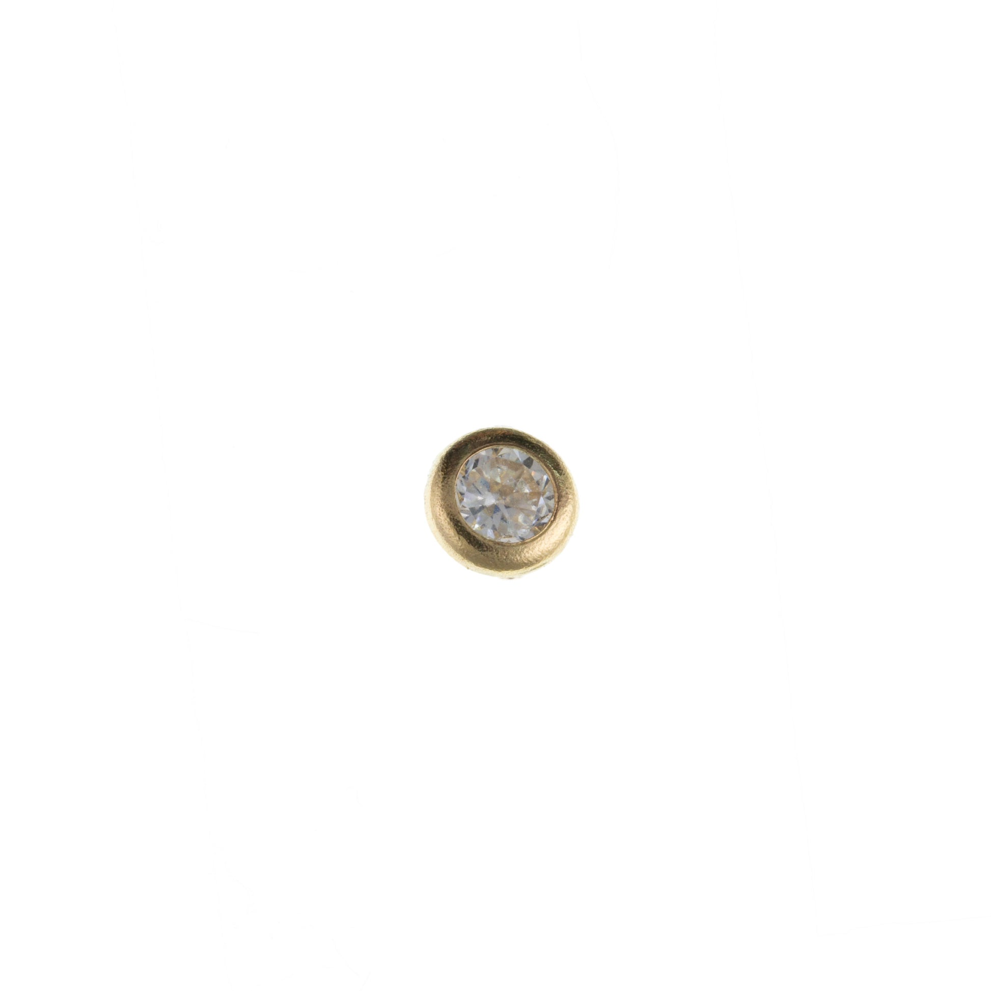 9ct Gold CZ Nose Stud |3mm - John Ross Jewellers