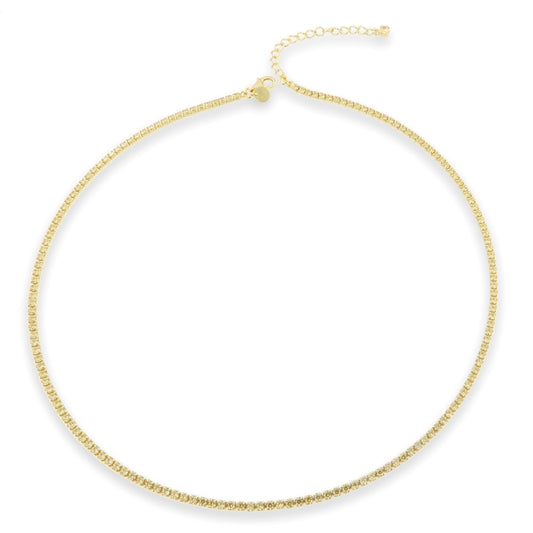 Sunshine Lemon CZ Tennis Necklace | 40+5cm - John Ross Jewellers