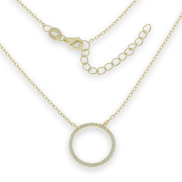 Sunshine CZ Eternity Necklace | 42+5cm - John Ross Jewellers
