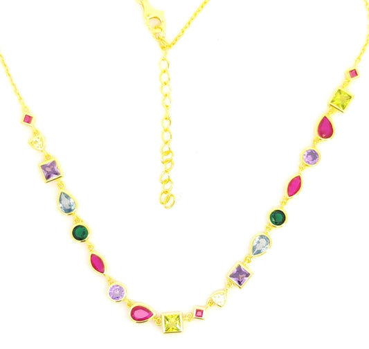 Sunshine Tennis Necklace | Colours