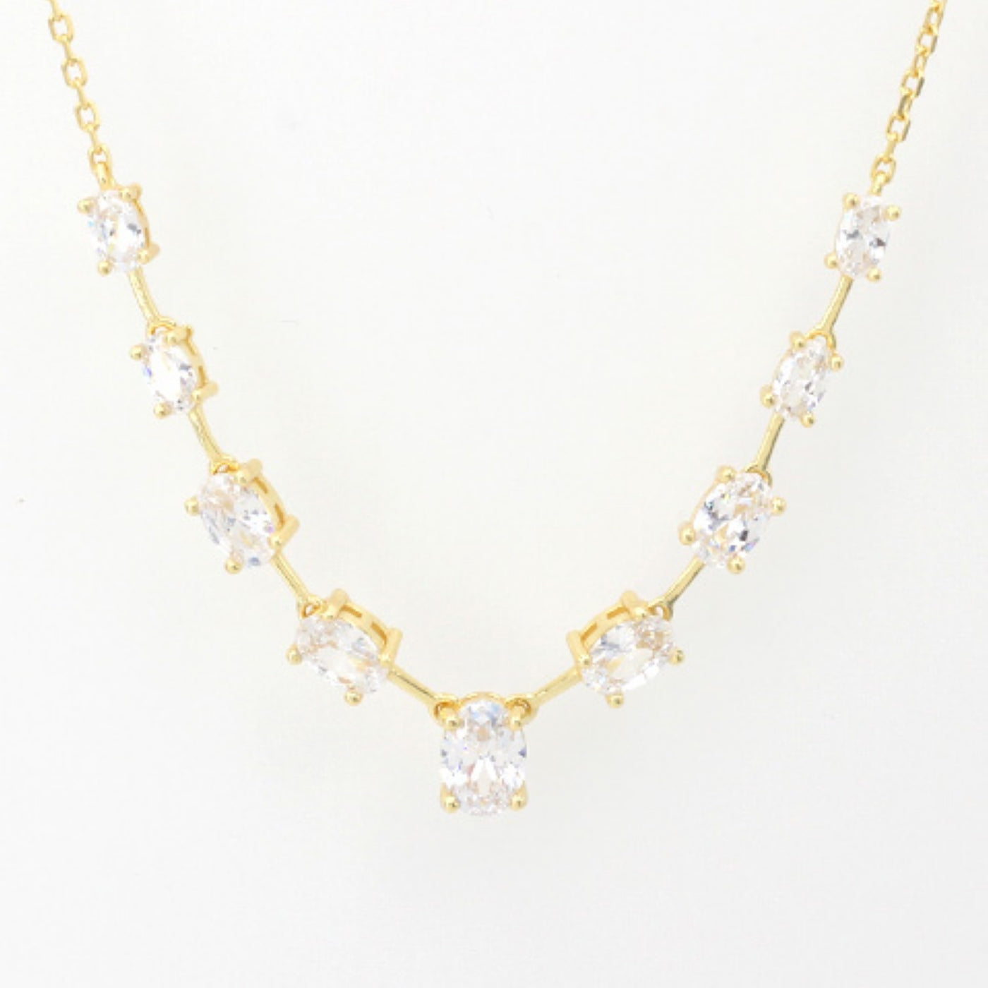 Sunshine Mixed CZ Necklace | 40+10cm - John Ross Jewellers