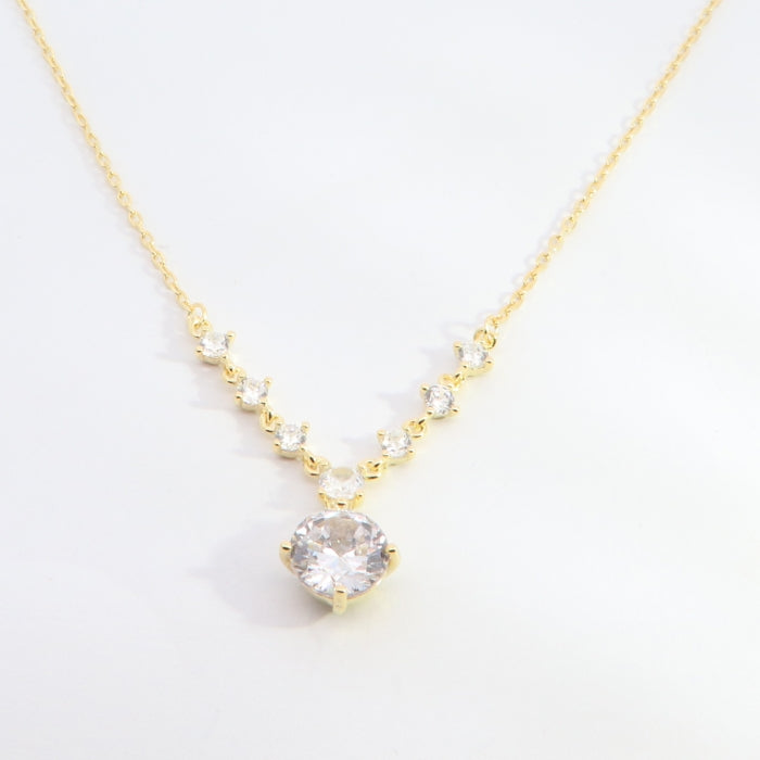 Sunshine CZ Drop Necklace