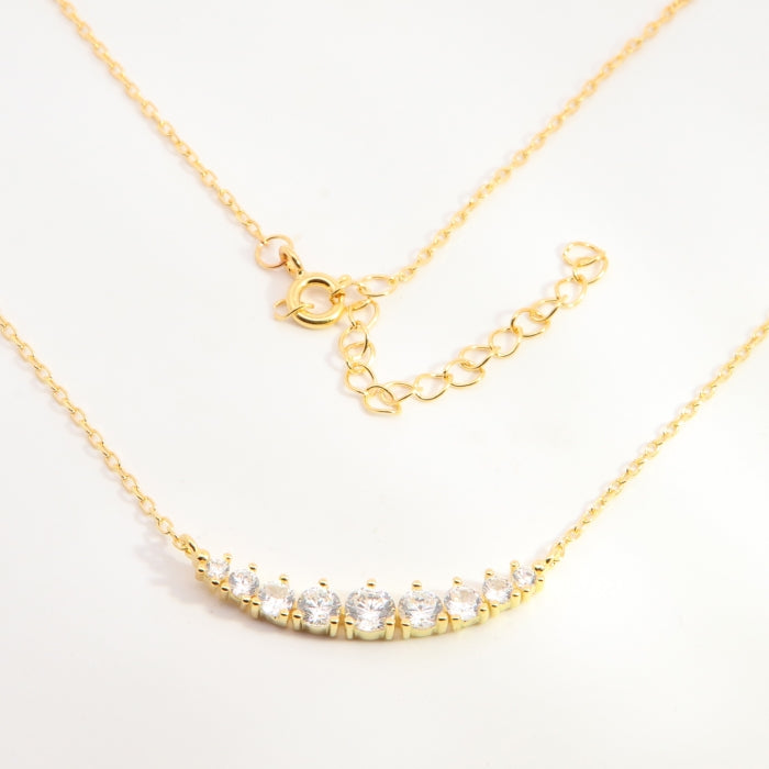 Sunshine CZ Tiara Necklace