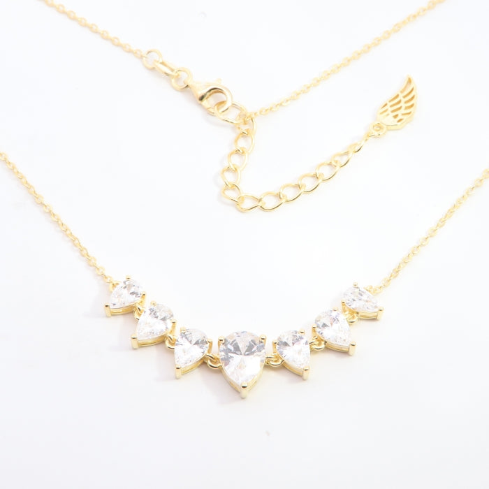 Sunshine CZ Tiara Necklace